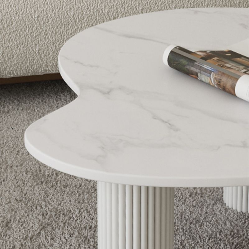 3 Legs Coffee Table Minimalist Slate Coffee Table for Living Room