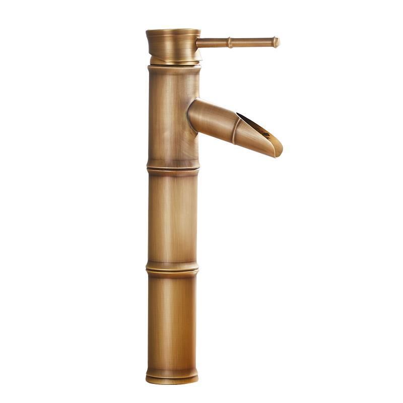 Lever Handle Farmhouse Faucet Circular Low-arc Sink Faucet for Bathroom