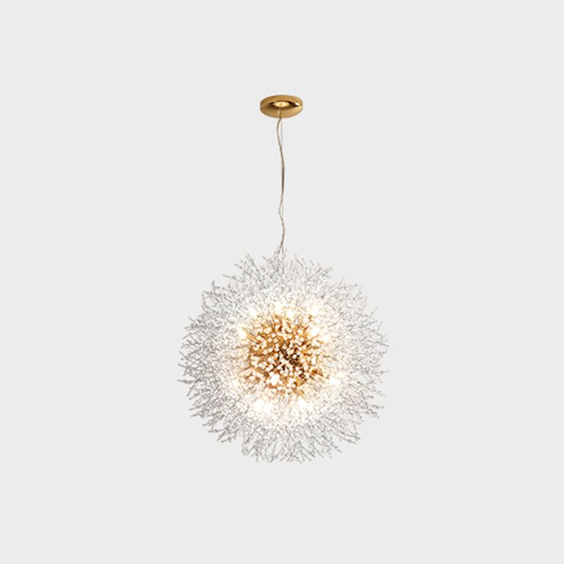 Lámparas de lámparas de araña de metal modernas Dandelion Multi-head Suspension Lamps
