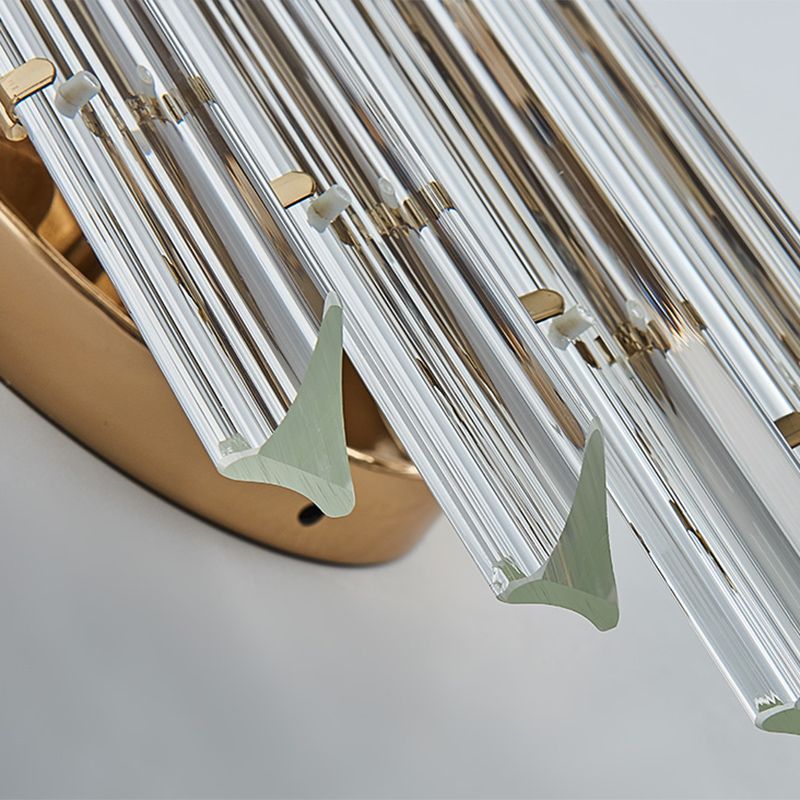 Light Minimalist di sconde murale di rombo K9 Strip Crystal soggiorno LED MOUNTED LAMPO