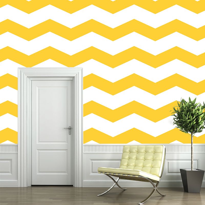 Moisture Resistant Geometry Wall Mural Modernism Non-Woven Fabric Wall Decor, Custom Made