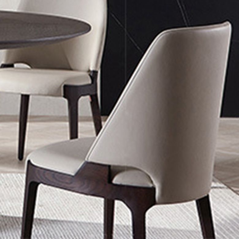 Dining Room Upholstered Side Chair Industrial Parsons Armless Chair