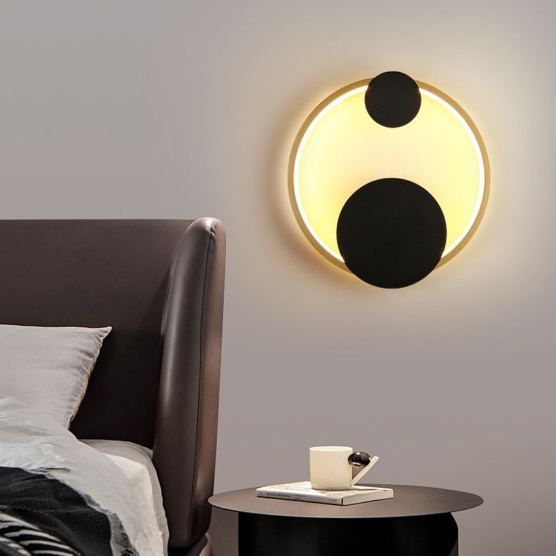 Metal Geometric Shape Wall Light Modern 1 Light Wall Mount Fixtures