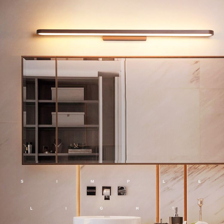 Modern Minimalist Style Rectangular Vanity Wall Lights Acrylic Single Vanity Lamp