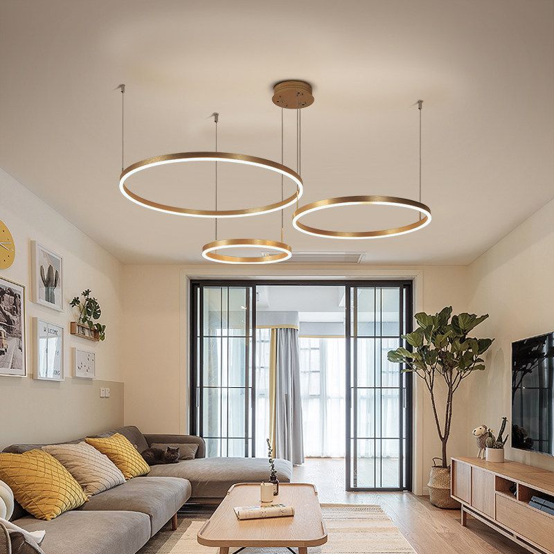 Moderno lampada sospesa a sospensione a sospensione a sospensione a soffitto orbicolare