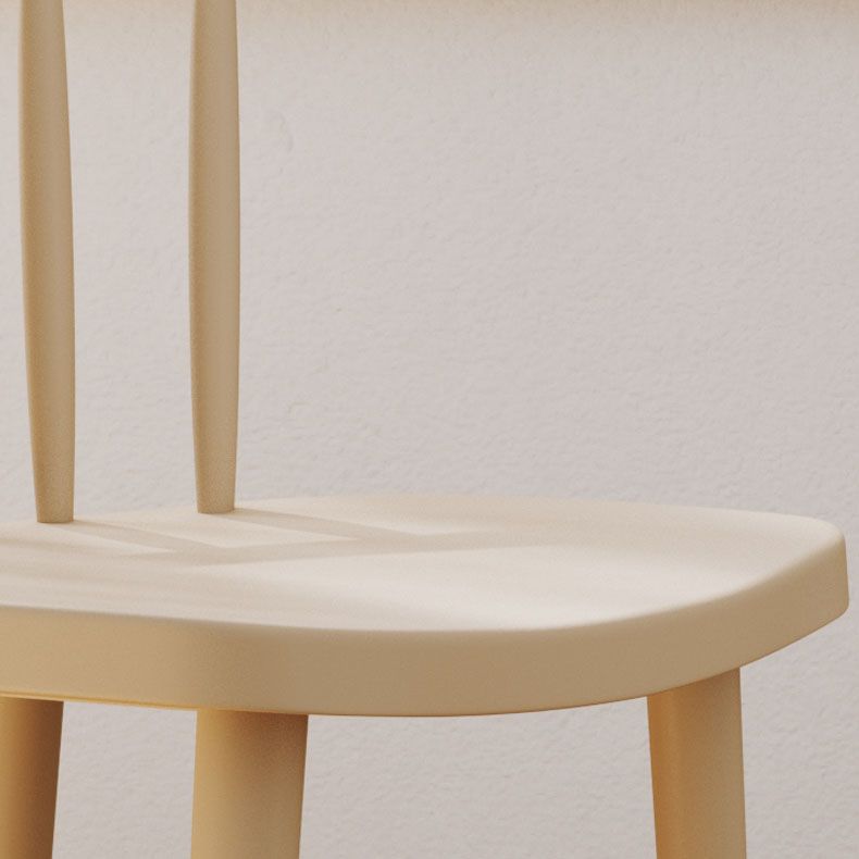 Sillas acrílicas modernas para interiores y exteriores Silla auxiliar de comedor Windsor