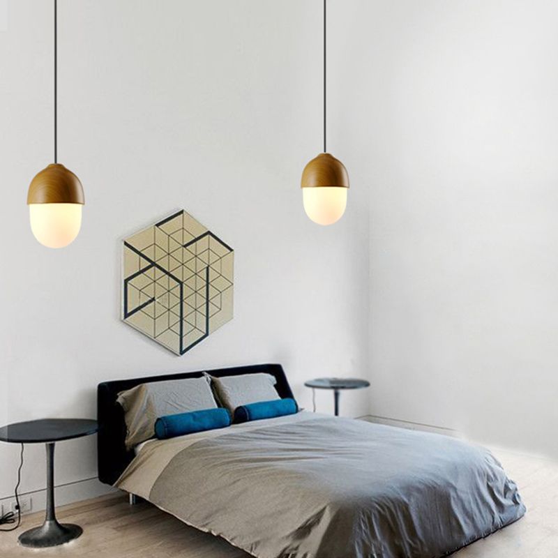 1 Luce appeso a sospensione moderna semplice Apparecchiatura a soffitto in vetro d'acqua per il ristorante