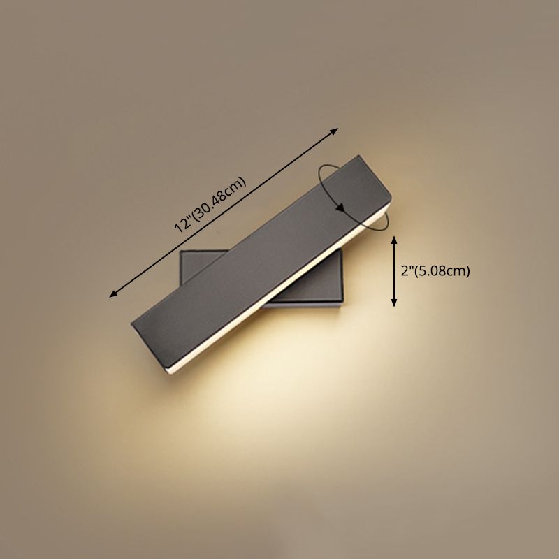 Modern Wall Sconce Adjustable Rotatable LED Wall Light for Bedroom Study Room