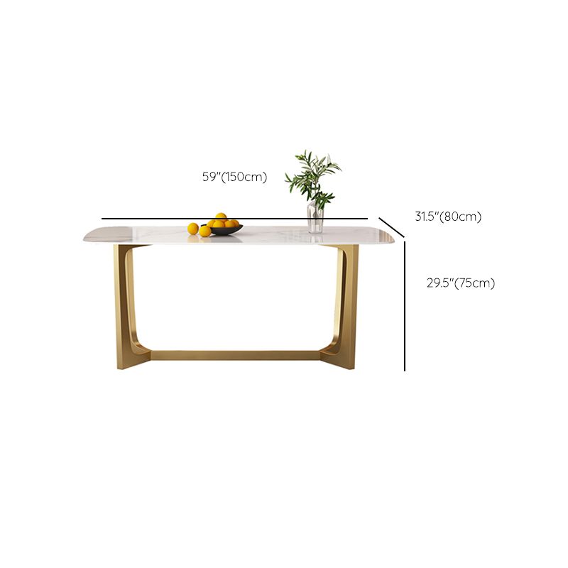 Glam Dining Set 1/4/6 Pcs Gold Stainless Steel Frame Dining Table and Chairs