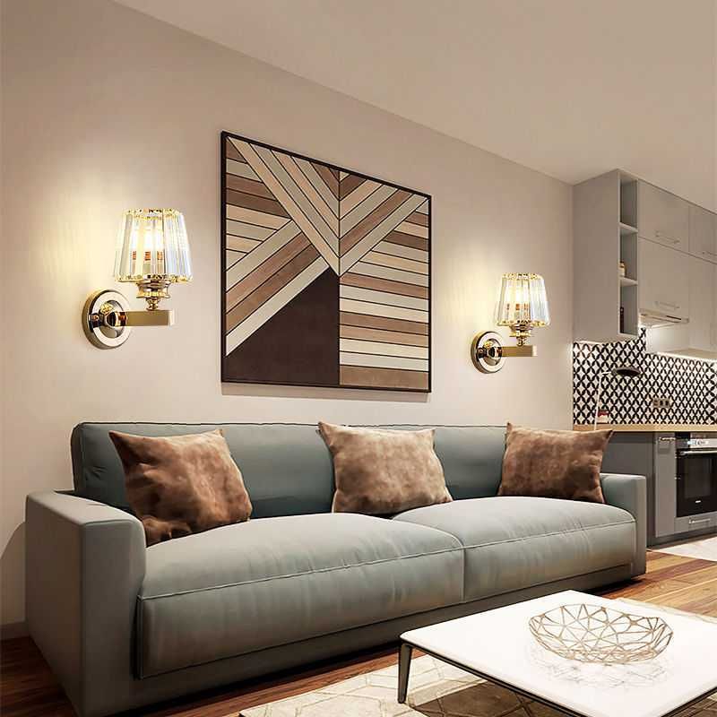 Lámparas de pared geométricas de estilo moderno Crystal Multi Lights luces aplicativas