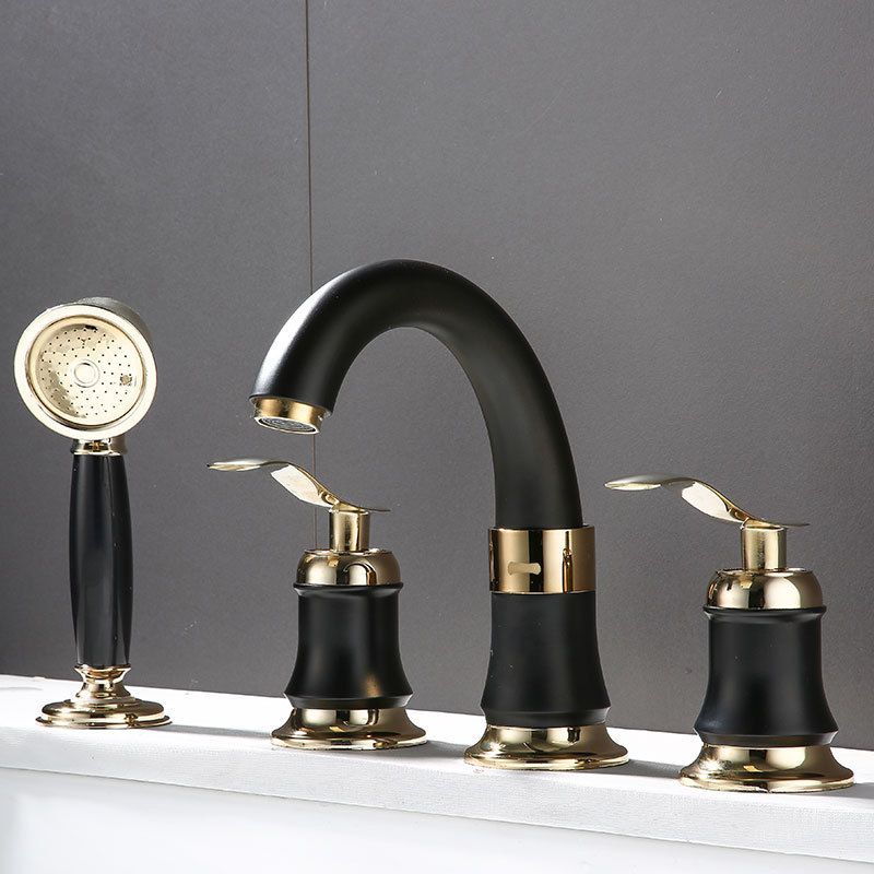 Modern Vessel Faucet Metal Lever Handles Low Arc Vessel Faucet for Home