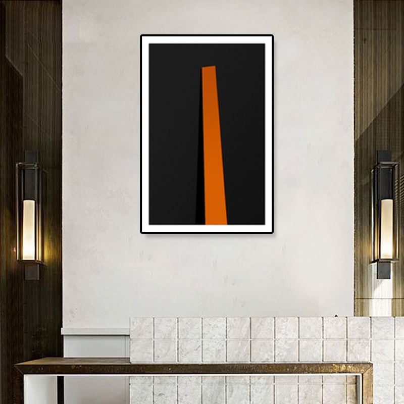 Zeitgenössische abstrakte Muster-Leinwandkunst, dunkle Farbe, Korridor-Wanddekoration, Größen optional