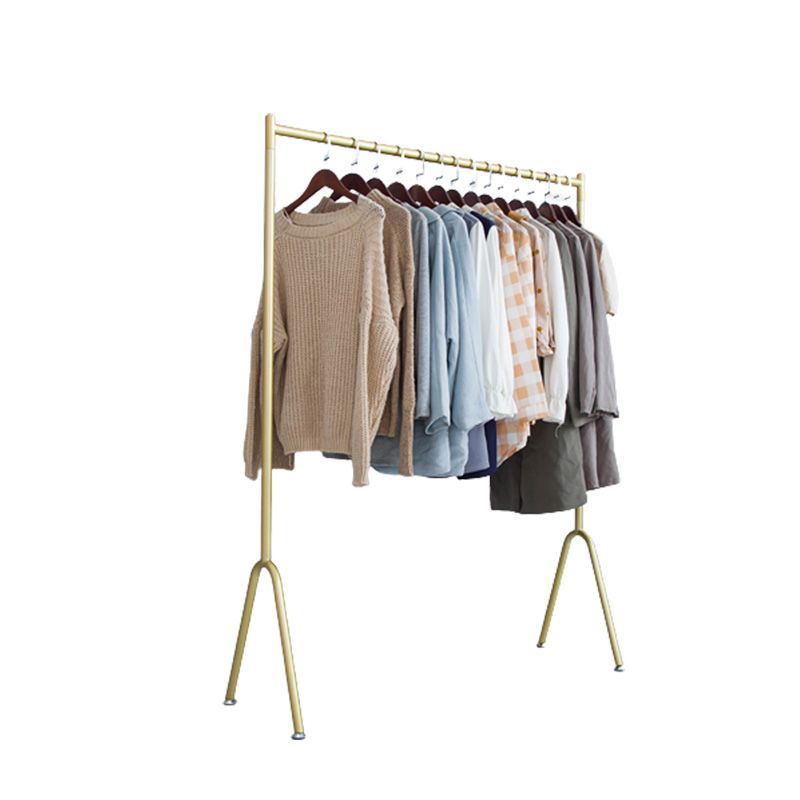 Glam Entryway Coat Rack Metal Framed Hanging Rail Coat Hanger for Living Room