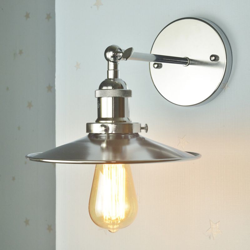 Armed Vanity Wall Lights American Retro Style Iron Single Vanity Lamp