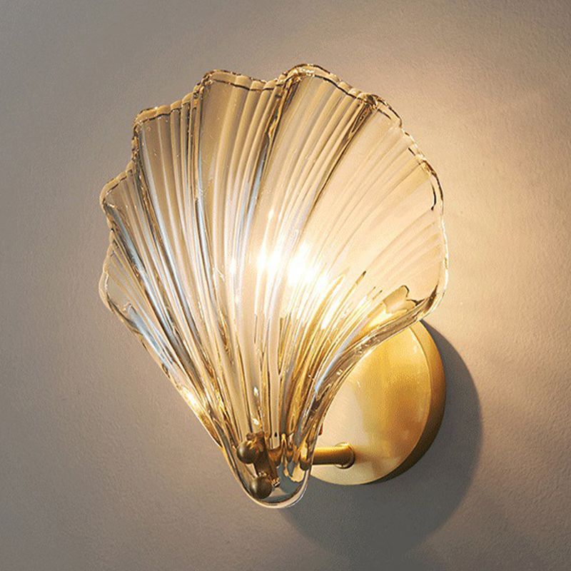 Postmodern Wall Lamp Minimalist Wall Light Sconce with Glass Shade for Sitting Room