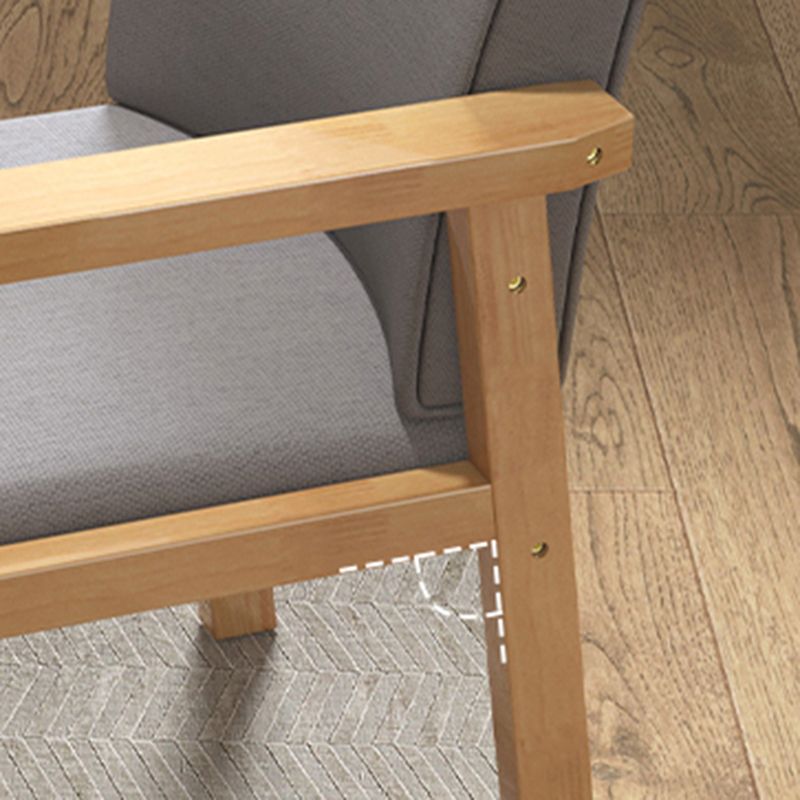 Chaise de salle à manger simple en bois rembourrée à dossier solide de fauteuil contemporain d'intérieur