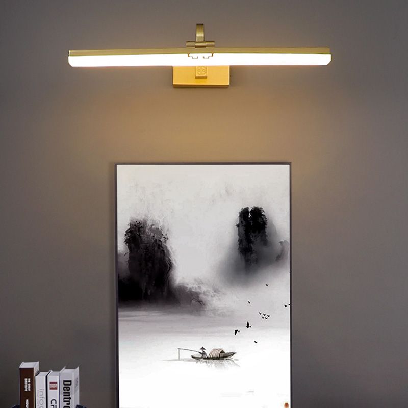 Simple Style Brass LED Lamp Vanity Sconce Lights for Bathroom Powder Room
