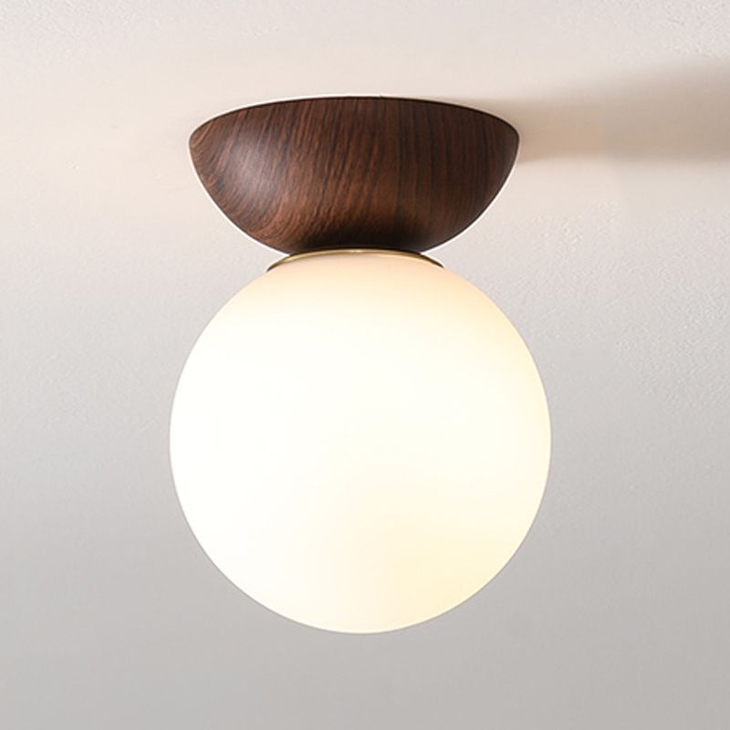 Ball Shaped Ceiling Mount Light Fixture Nordic-Style Aisle Flush Mounted Ceiling Light