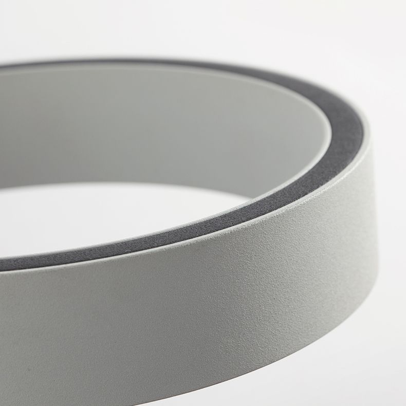 Metall runde Schattenwandbeleuchtung moderner Stil 1 Leuchtwand montiertes Leuchten in Grau