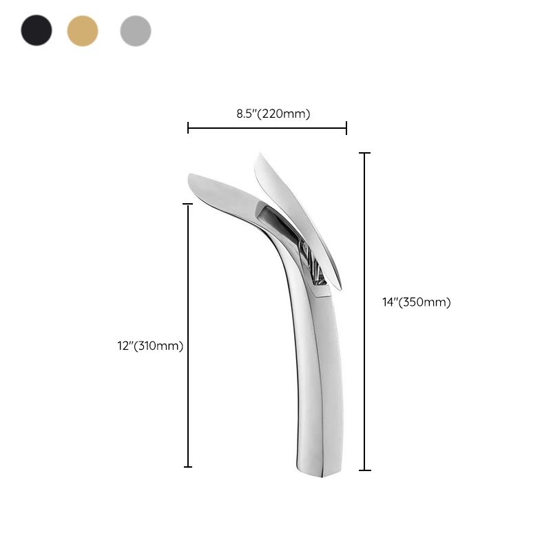 Light Luxury Vessel Faucet Single Hole Faucet Lever Handle Bathroom Faucet