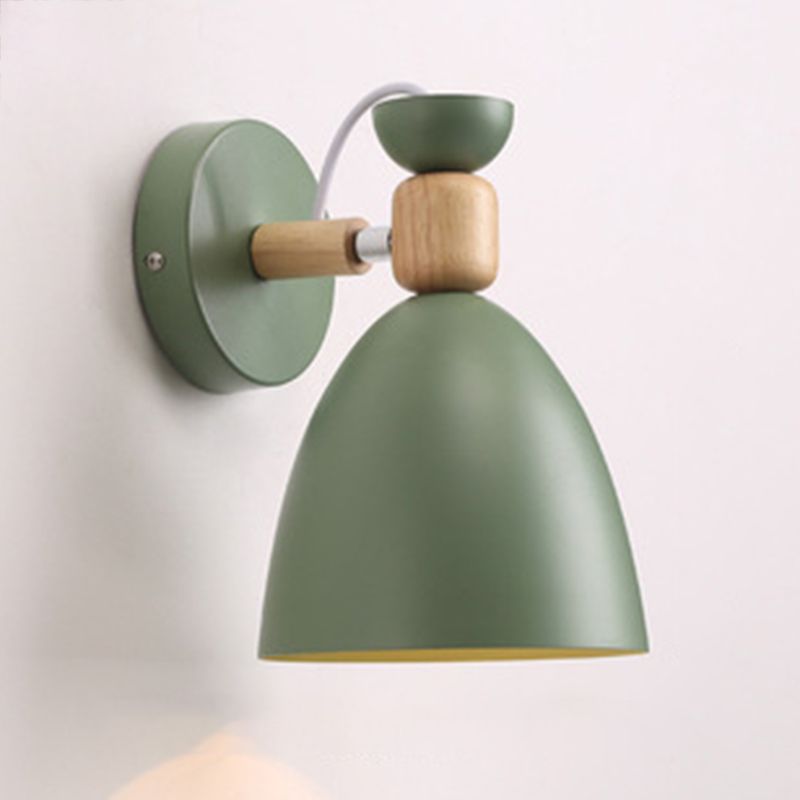 Metal Flare Wall Mounted Lamps Modern Style 1 Light Wall Mount Lighting