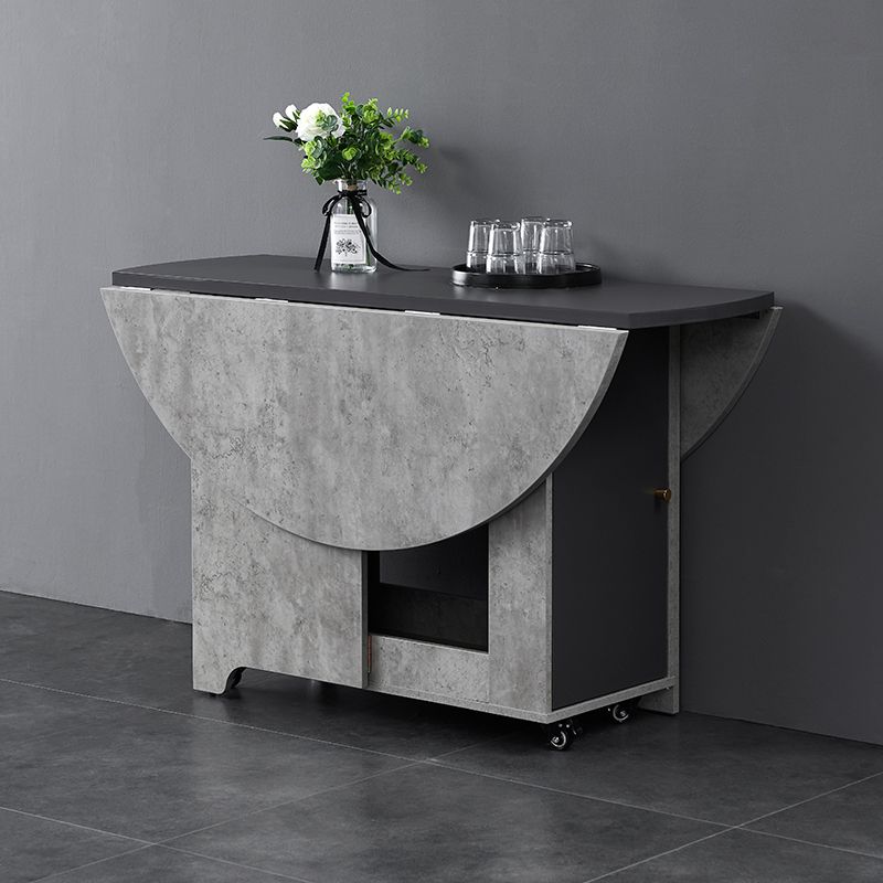 Opvouwbare kunstmatige houten boventafel Uitbreidbare ronde tafel met bakbasis