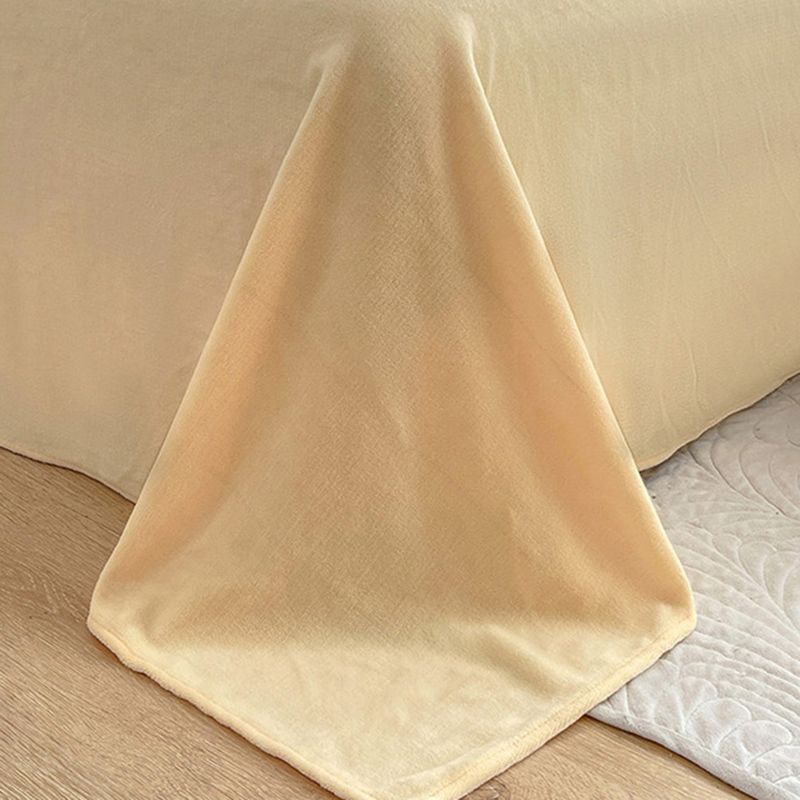 Solid Color Bed Sheet Set 100 Cotton Flannel Ultra Soft Bed Sheet Set