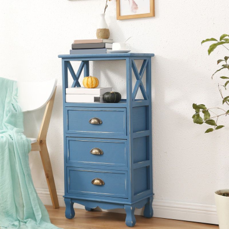 17.71" L * 11.81" W Accent Cabinet 3/2/1 - Drawer and 1 - Door Chest