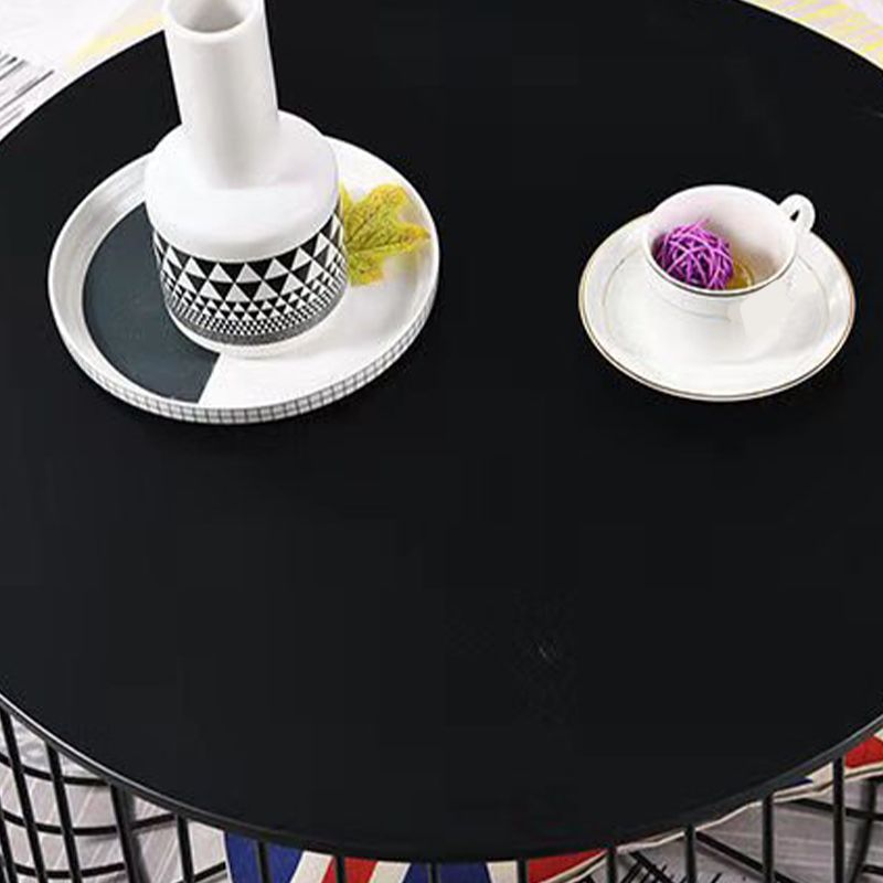 Iron Round Coffee or End Table Mid-Century Modern Frame Coffee Table
