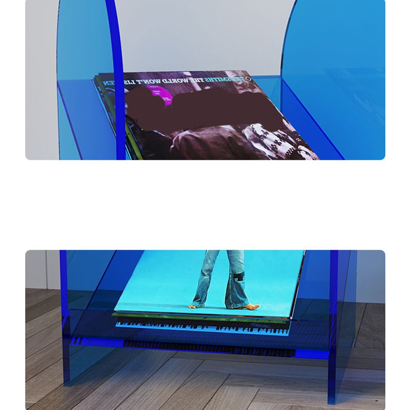 11" Wide Contemporary Bookshelf Open Back Shelves Included Bookcase