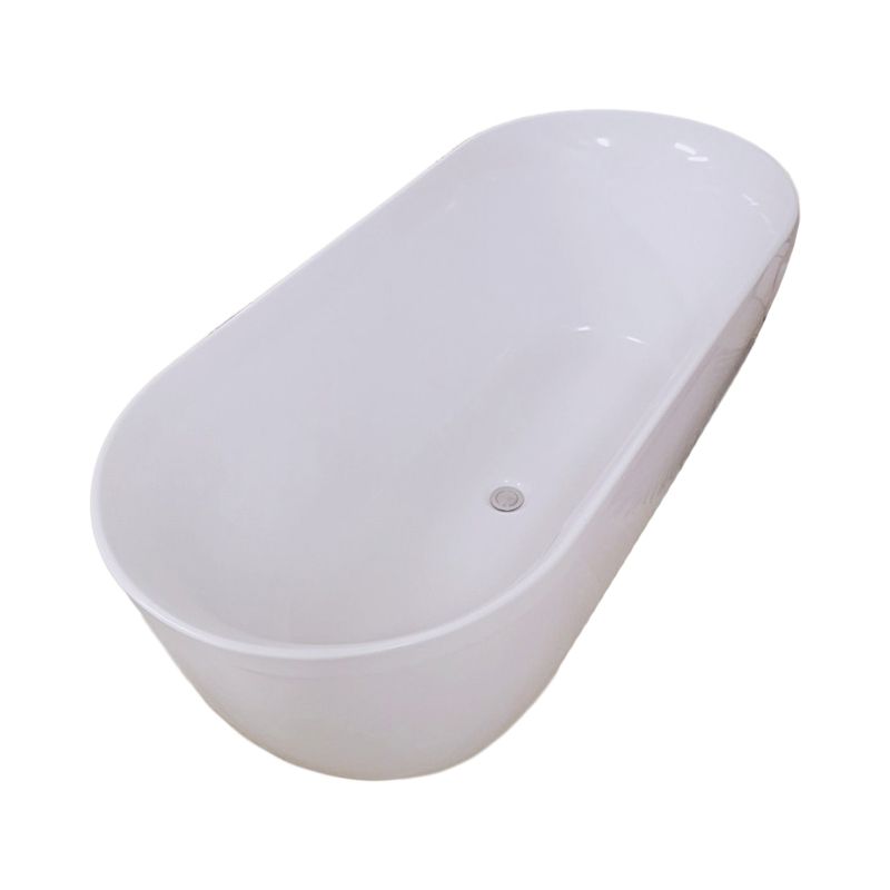 Freestanding Antique Finish Bathtub Soaking Back to Wall Bath Tub