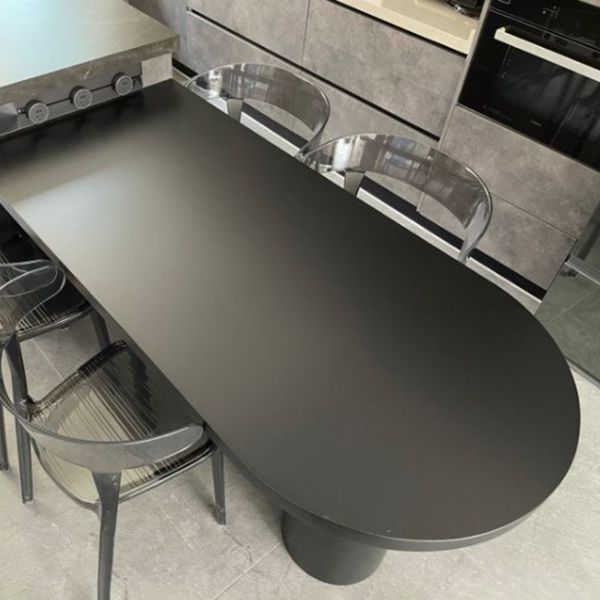 Pine Top Bar Table 42-inch Height Industrial Style Bistro Table for Restaurant