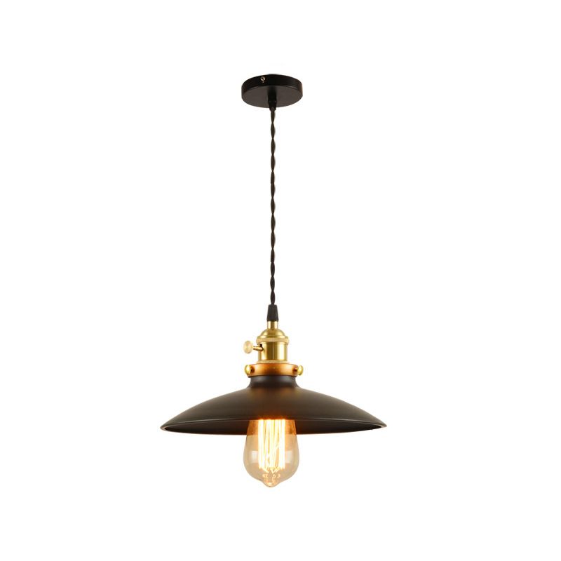 1-Kopf-Drop-Anhängerlager-Untertasse Metallic Hanging Leuchte für Esszimmer