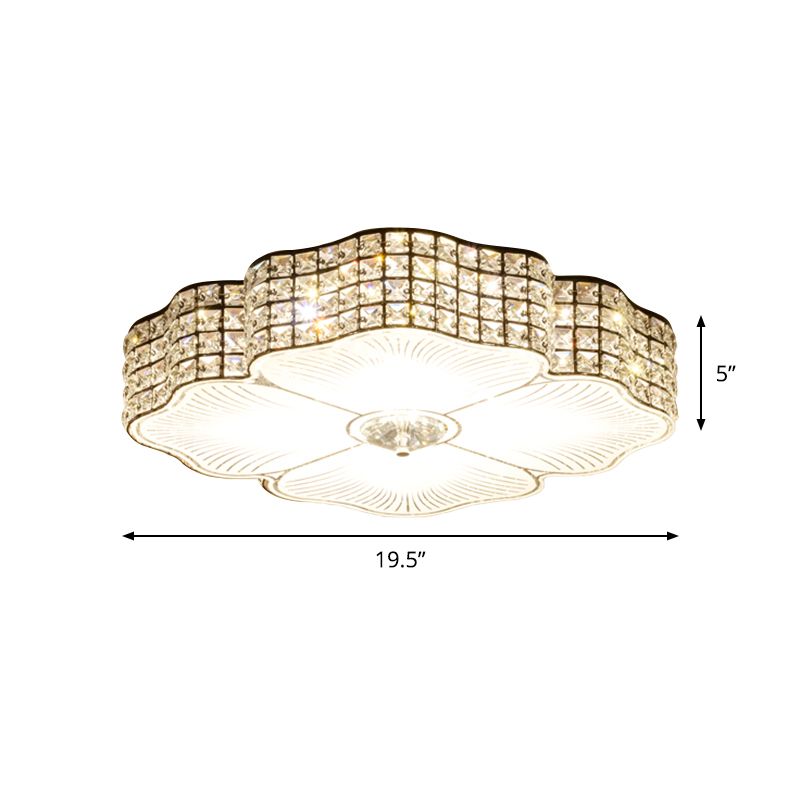 Techo de LED contemporáneo Vaciado de cristal con sombra de color negro de color negro