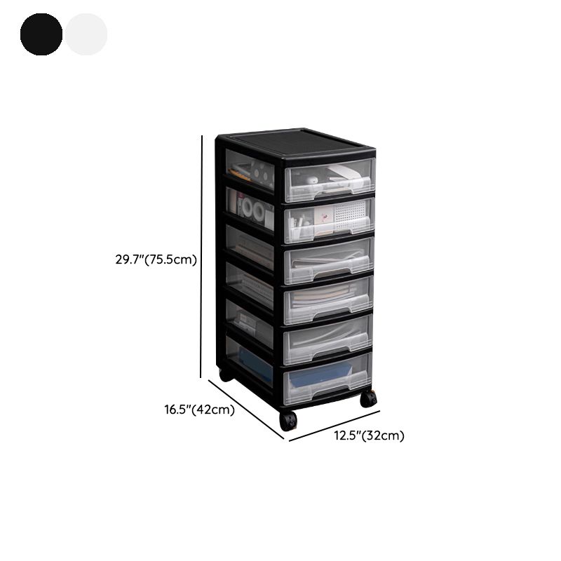 Vertical Transparent Filing Cabinet Modern Plastic File Cabinet