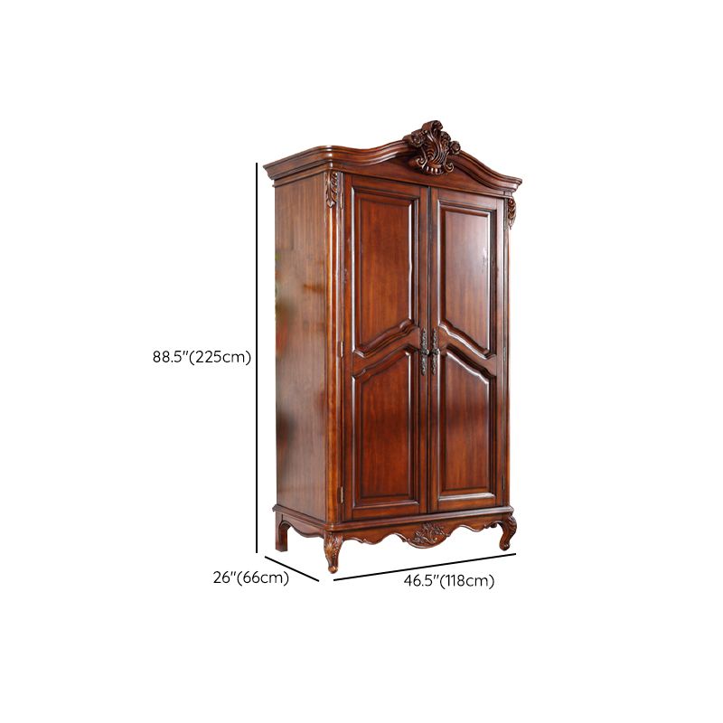 French Country Style Wardrobe Armoire Wood Wardrobe for Bedroom