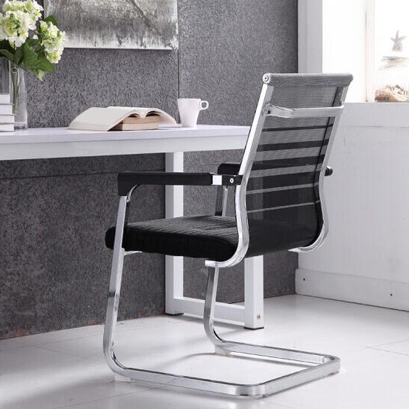 Modern Fixed Arms Office Chair Breathable AirGrid Desk Chair