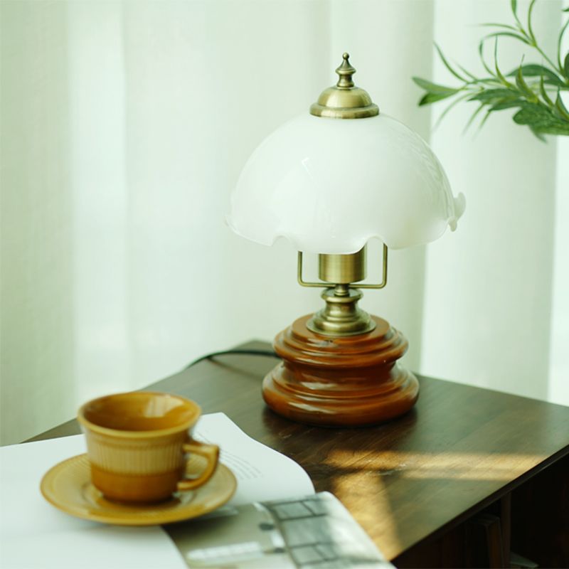 Flower Night Table Lamps Modernism Metal 1 Light Table Lamp for Bedroom