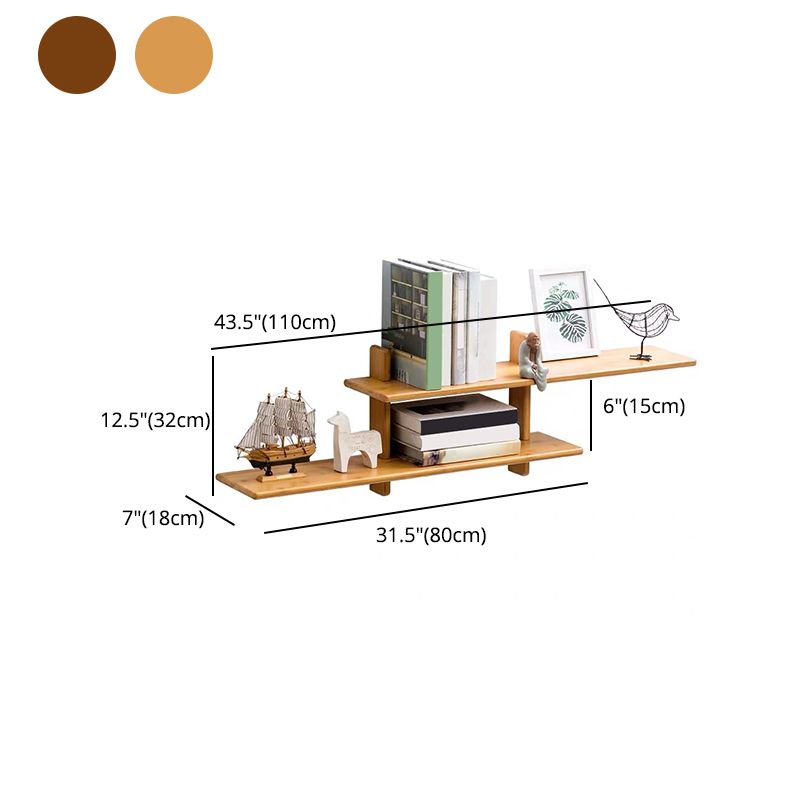 Contemporary Engineered Wood Bookcase Closed Back Bookshelf for Home Office