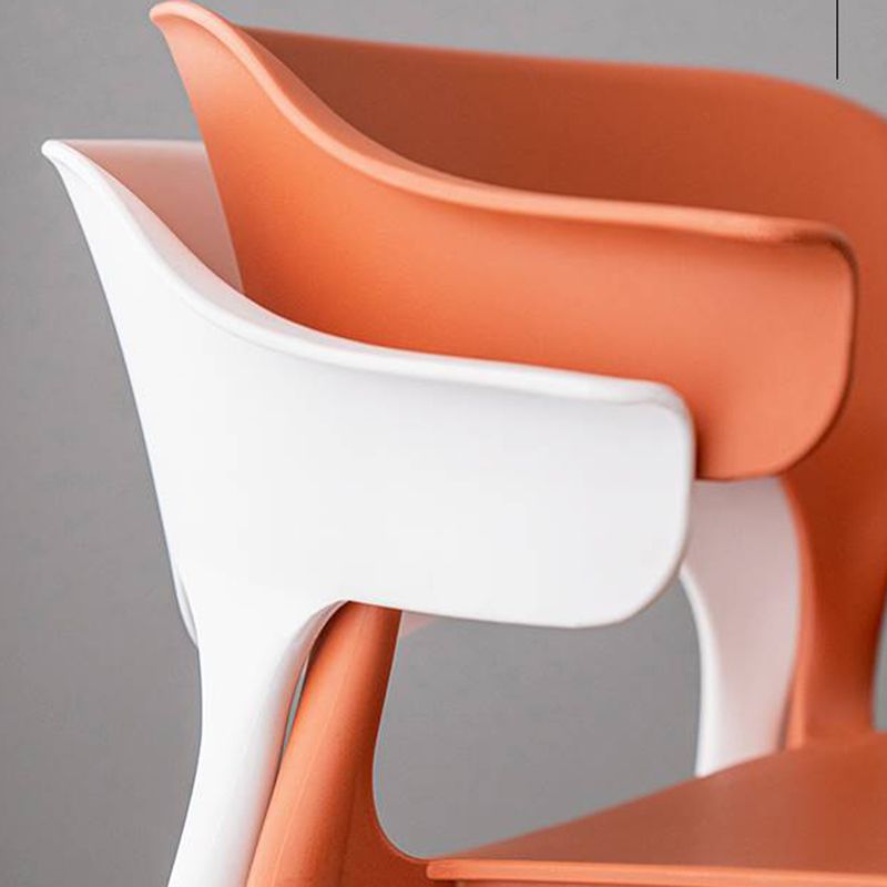 Industrial Stackable Bar Height Stool Plastic Low Back Bar Stool for  Dining Room