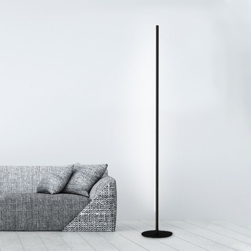Éclairage de sol en forme de bande de style moderne Métal 1 lumière du sol lumineux pour la salle de lecture