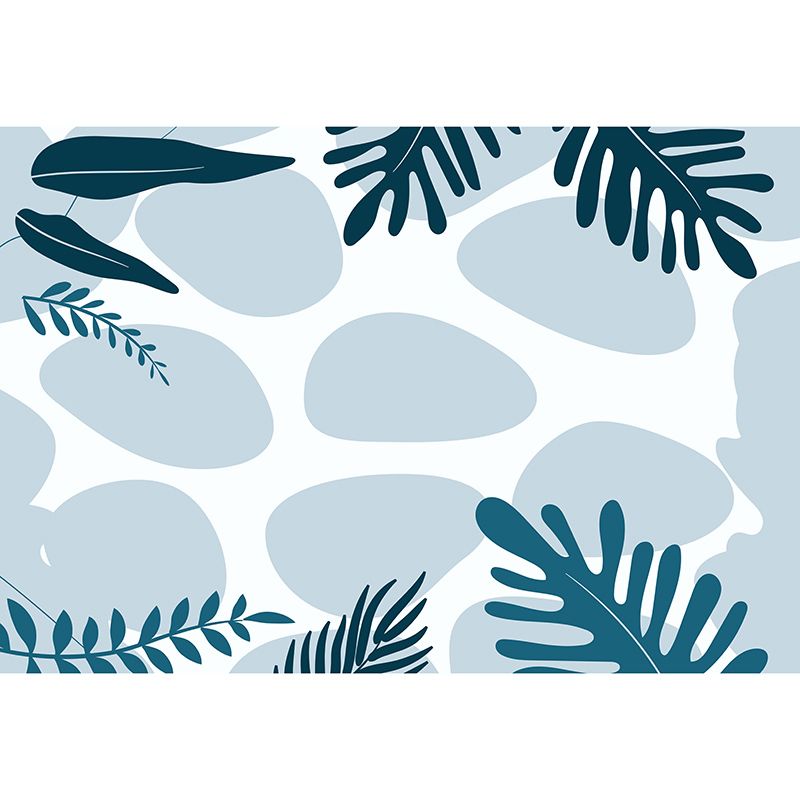 Environment Friendly Mural Tropical Plants Decorative Mildew Resistant Wall Art