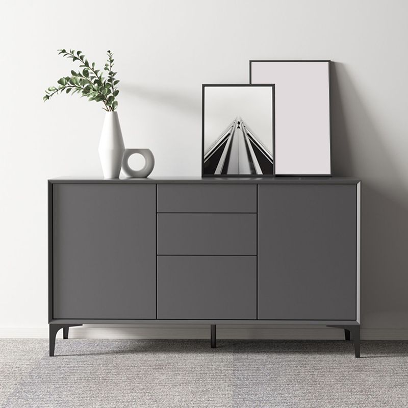 Wood Sideboa Modern Style Side Board with Drawers and Cabinets