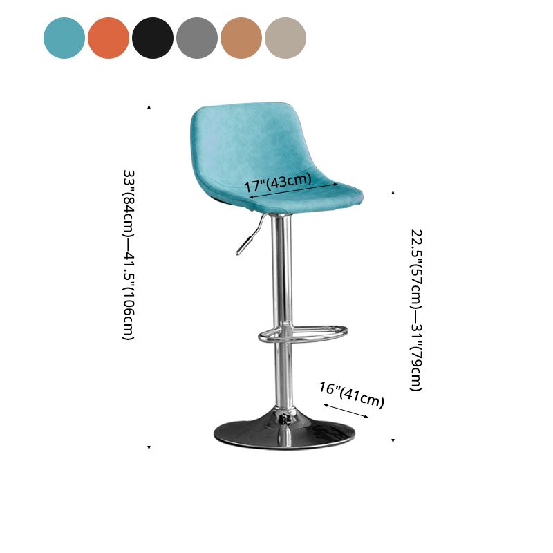 Rotation and Lifting Barstool Industrial Style Leather Seats Bar Stool for Bar Counter