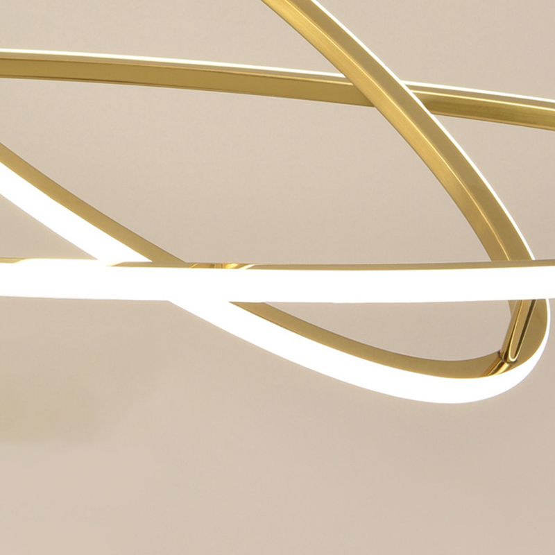 Strip Shape Island Lamp LED Island Hanging Light with Silica Gel Shade for Dining Room