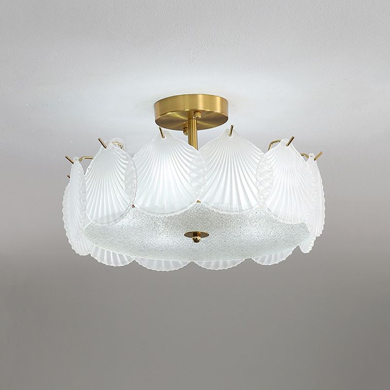 Nordic Glass Ceiling Lamp Minimalist Flush Mount Light Fixture