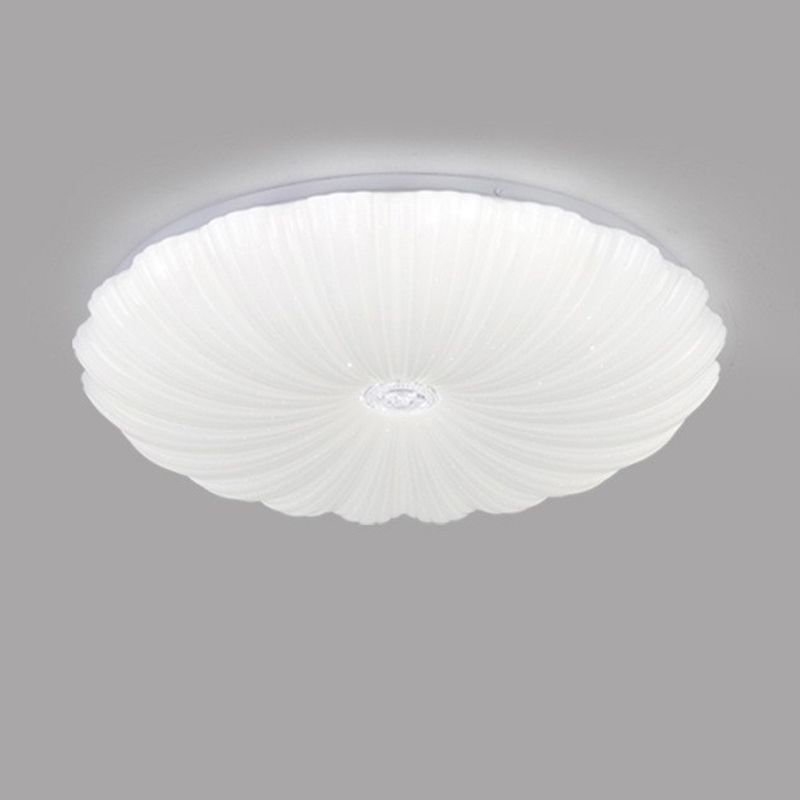 LED Ceiling Mount Light White Ceiling Light with Acrylic Shade for Living Room