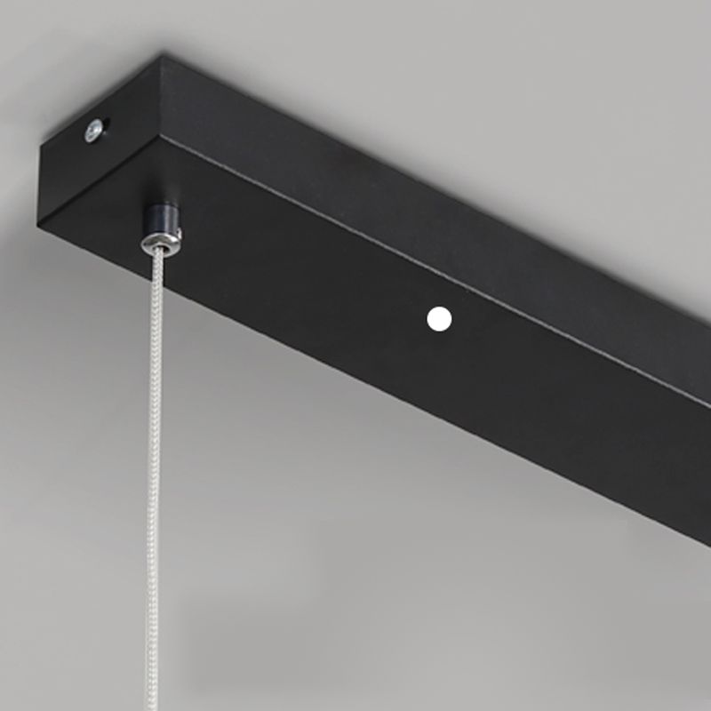 1 Light Linear Island Lights Contemporary Metal Island Éclairage Idées de cuisine