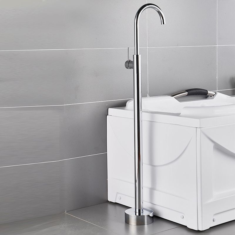 Modern Freestanding Bathtub Faucet One Handle Freestanding Tub Filler Trim
