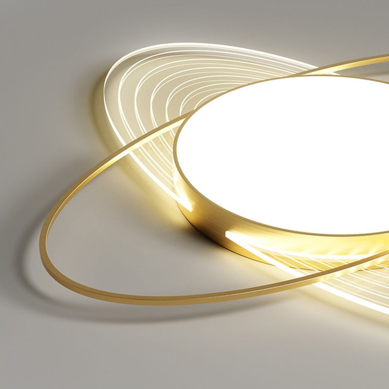 Circular Flush Light Acrylic Modern Flush Mount Ceiling Light Fixtures for Bedroom